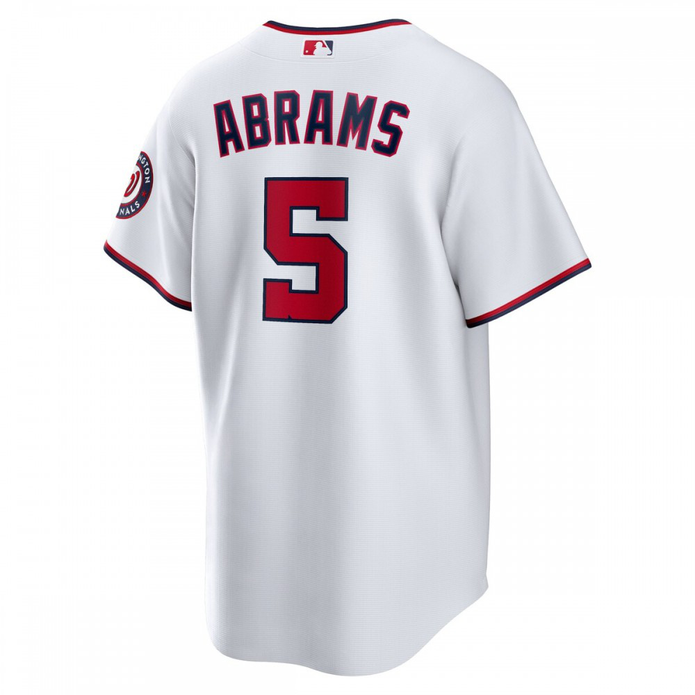 CJ Abrams Washington Nationals Home Replica Jersey - White-Pro Kit Vault | Brand New 26/27 Sports Jerseys